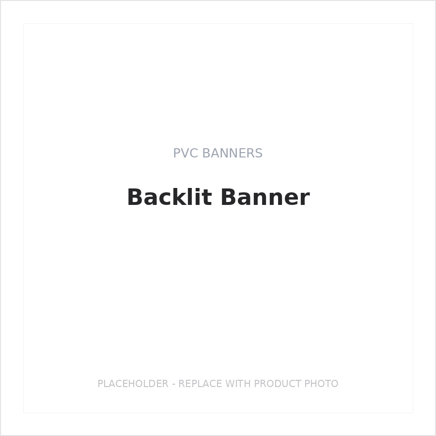 Backlit Banner