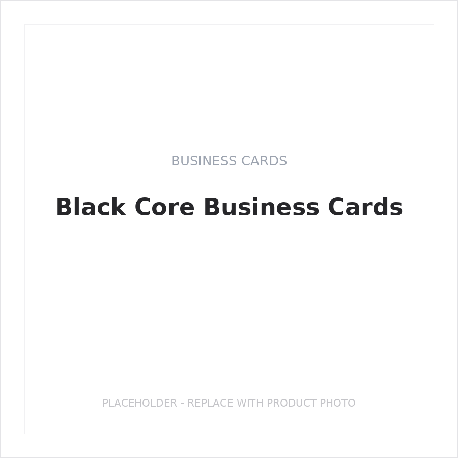 Black Core Business Cards
