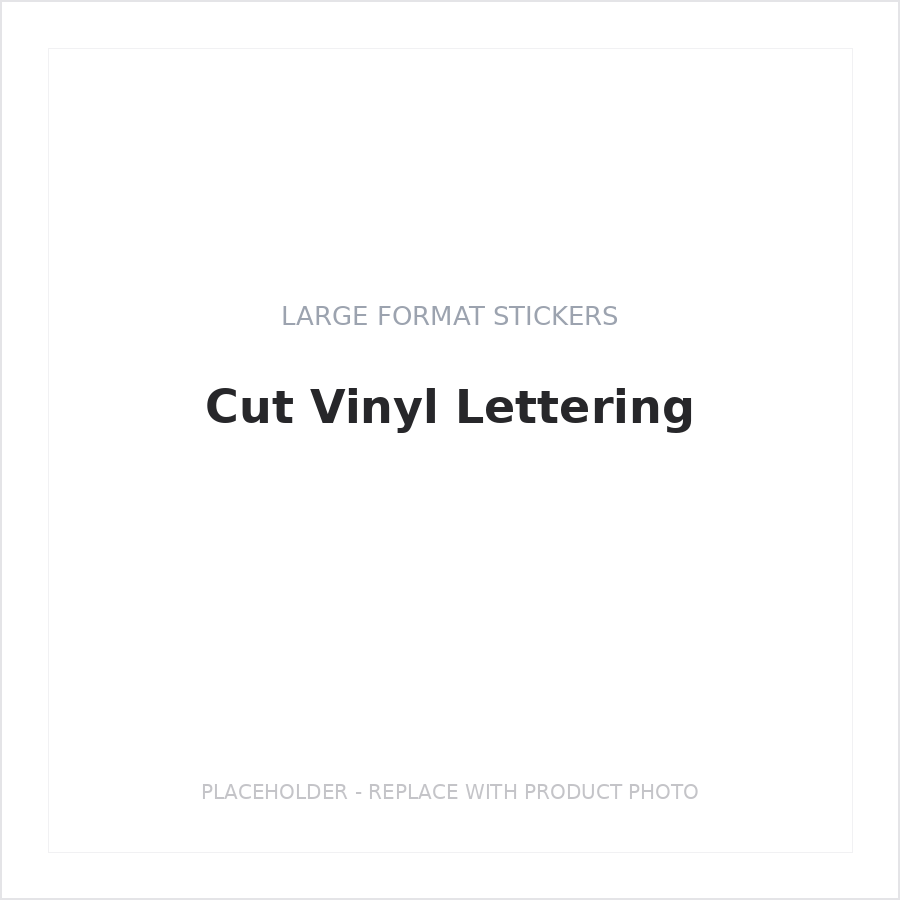 Cut Vinyl Lettering