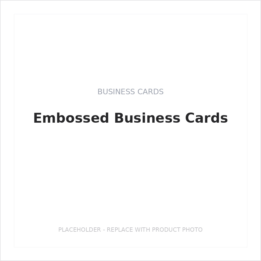 Embossed Business Cards