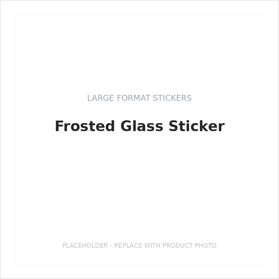 Frosted Glass Sticker