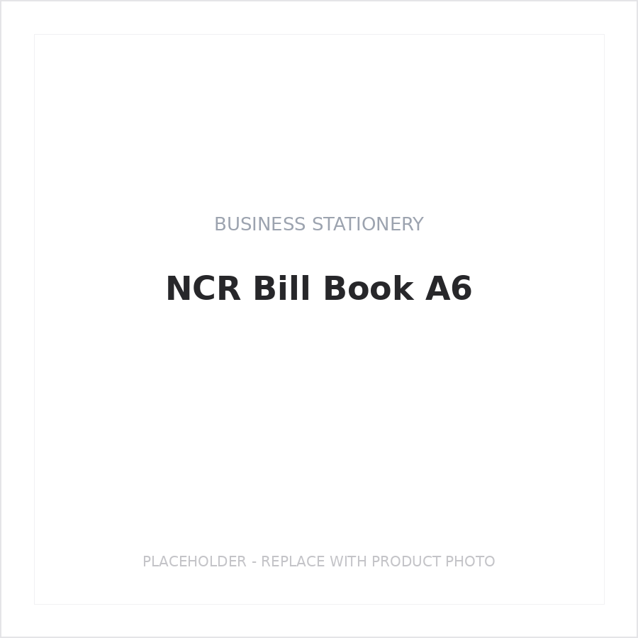 NCR Bill Book A6