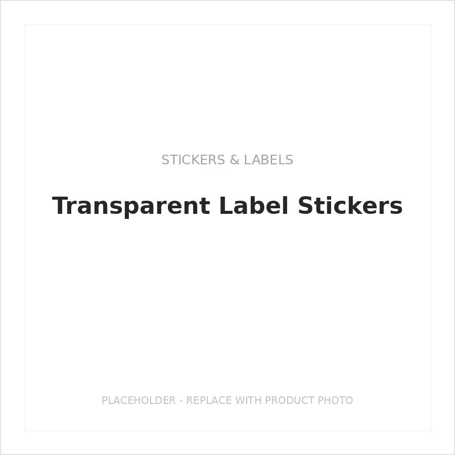 Transparent Label Stickers