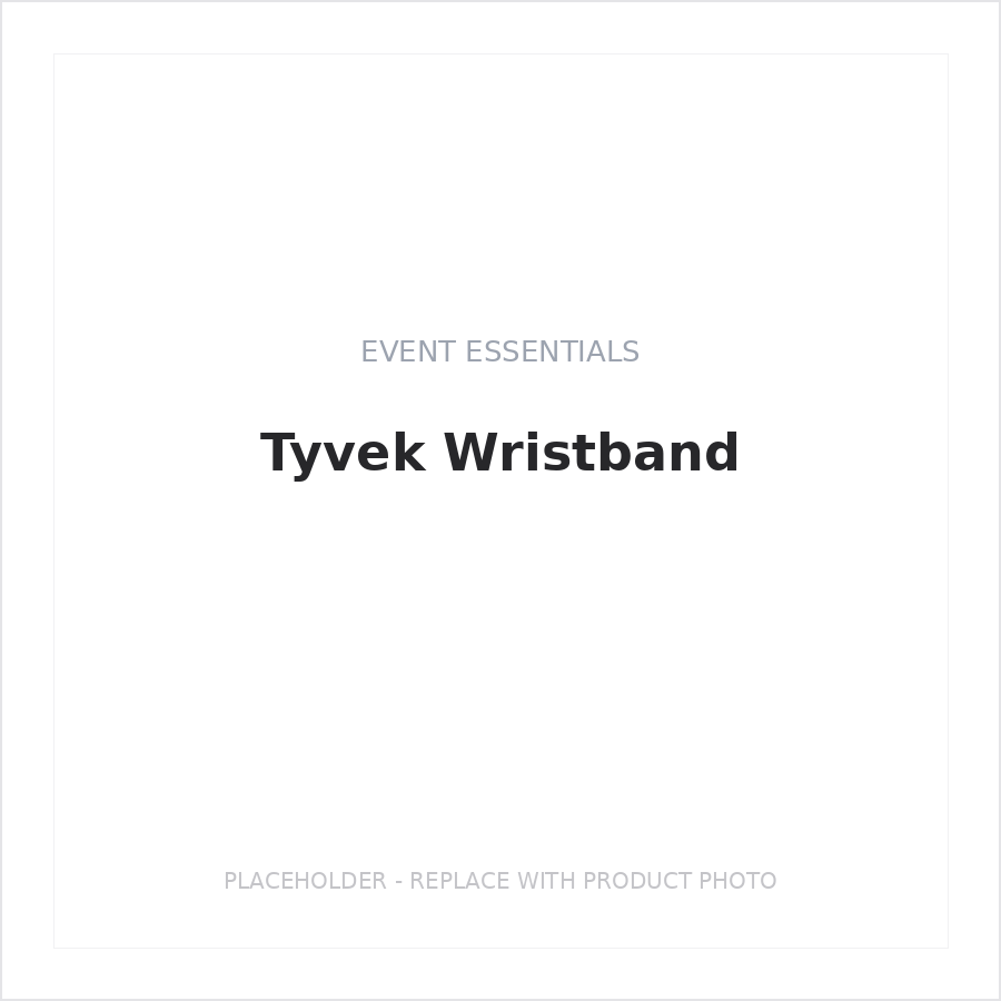 Tyvek Wristband