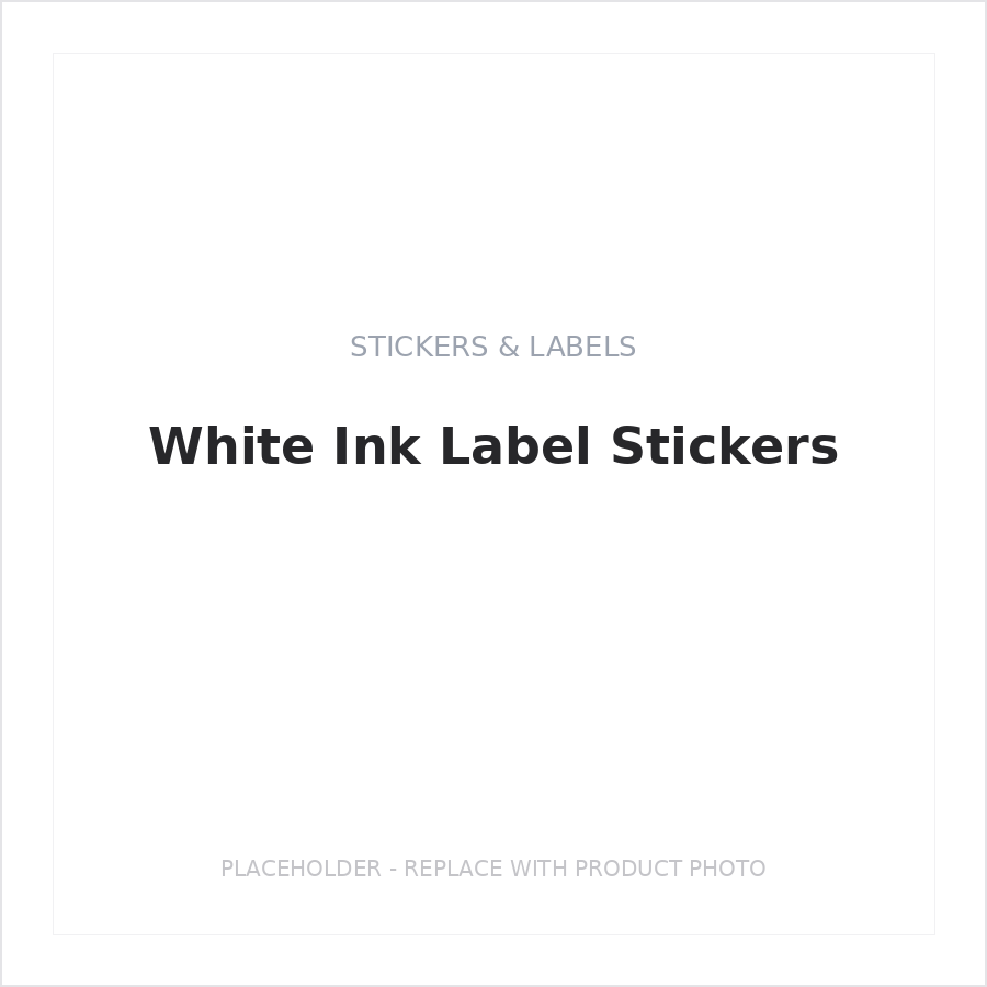 White Ink Label Stickers